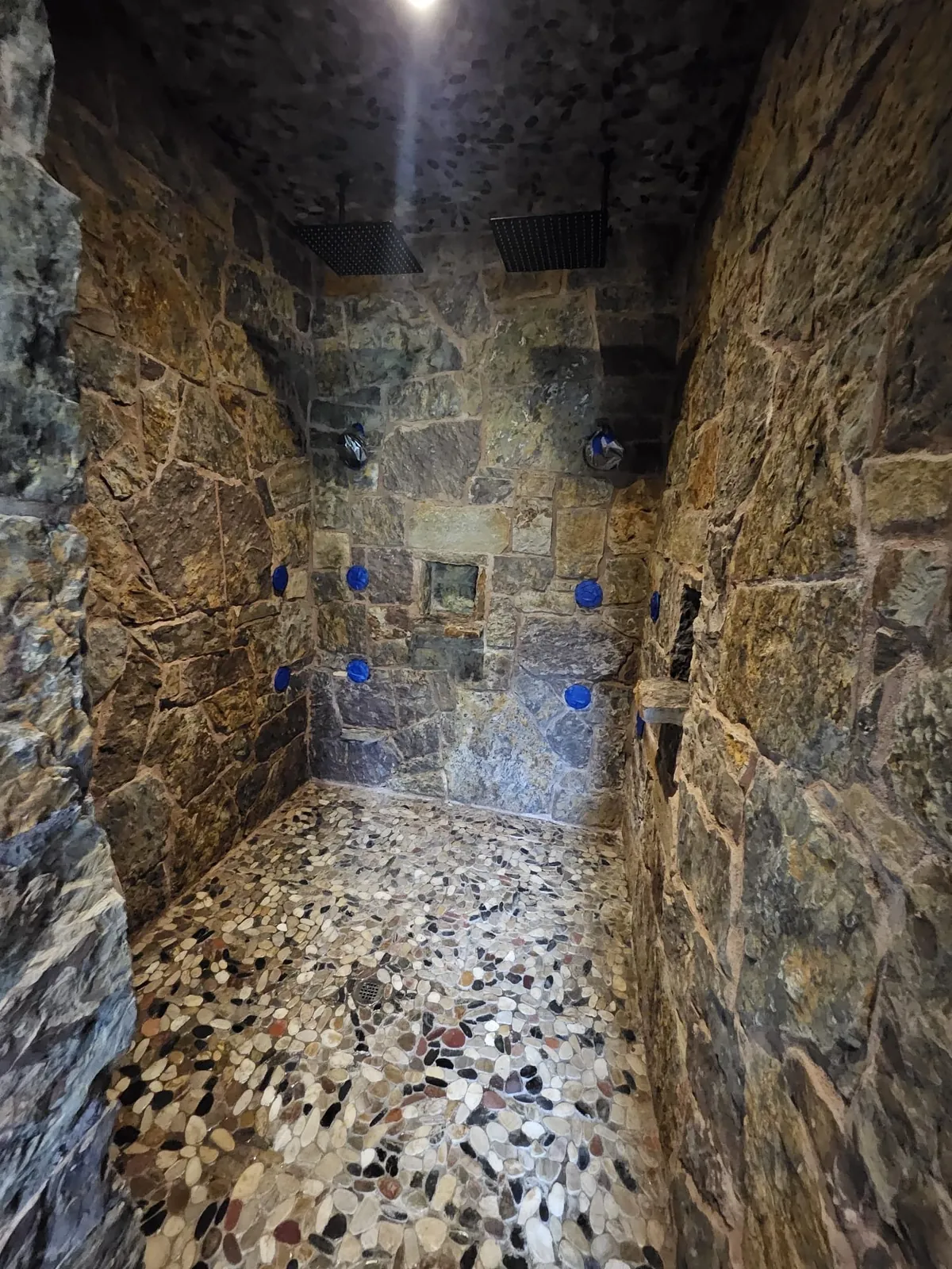 Restored marble shower in a Summerlin home
