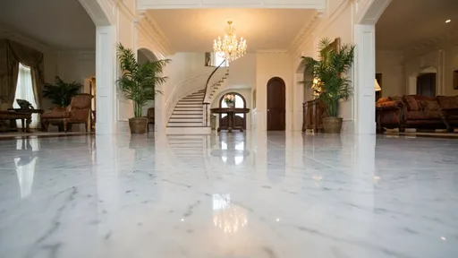 Polished marble entryway floor in a Las Vegas home