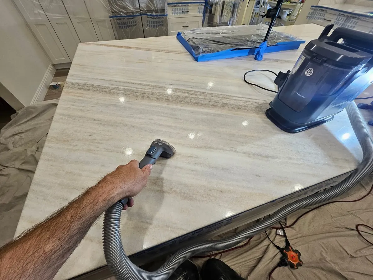 Marble countertop polishing in Las Vegas