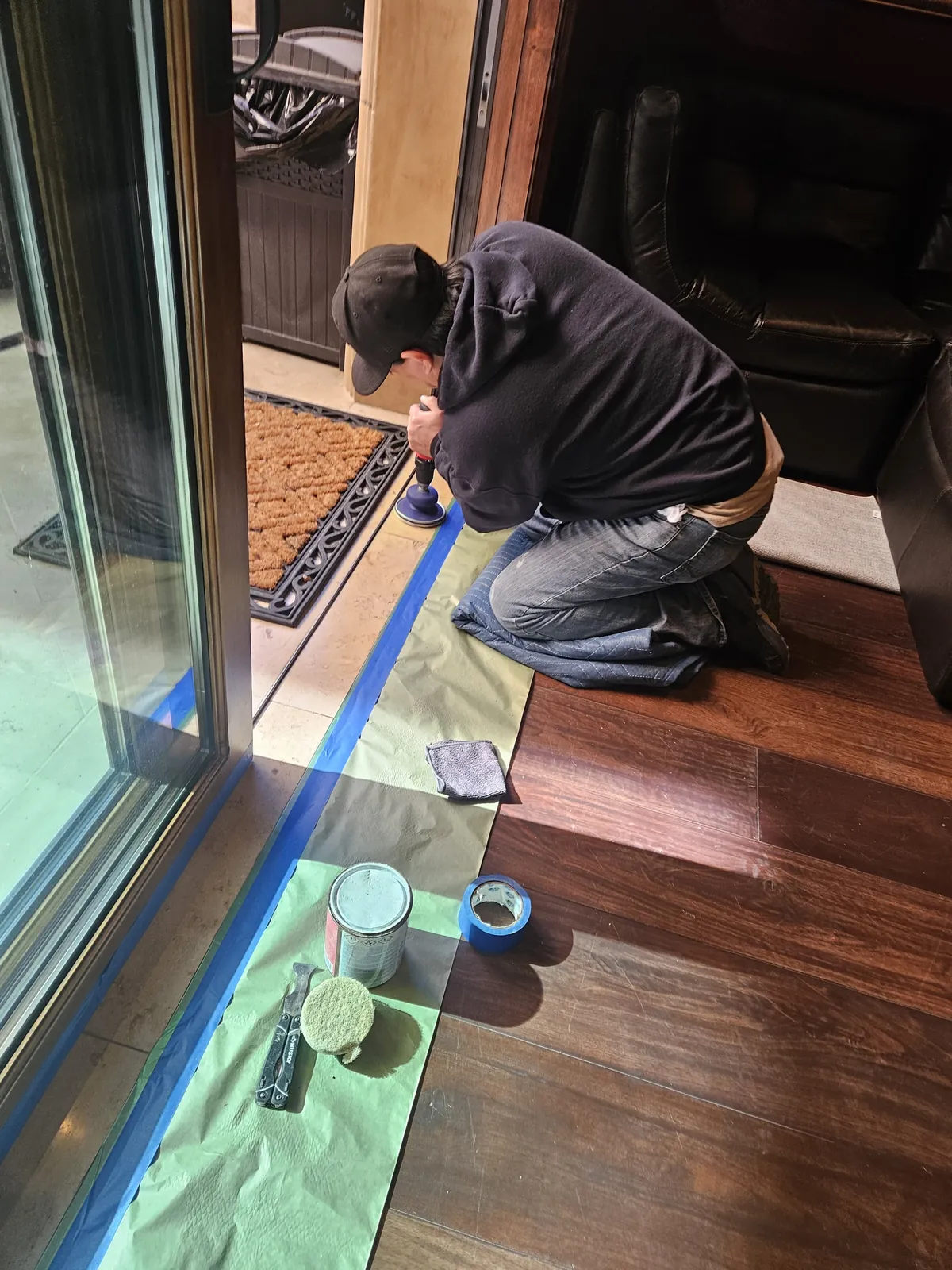Stone Threshold Repair