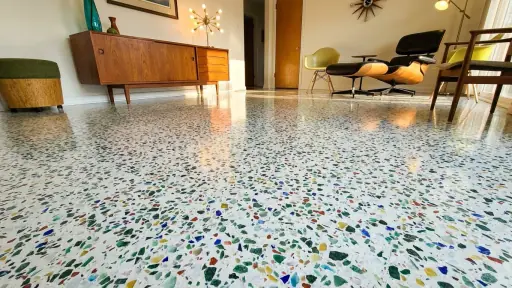 Terrazzo floor restoration in Extended Service Areas