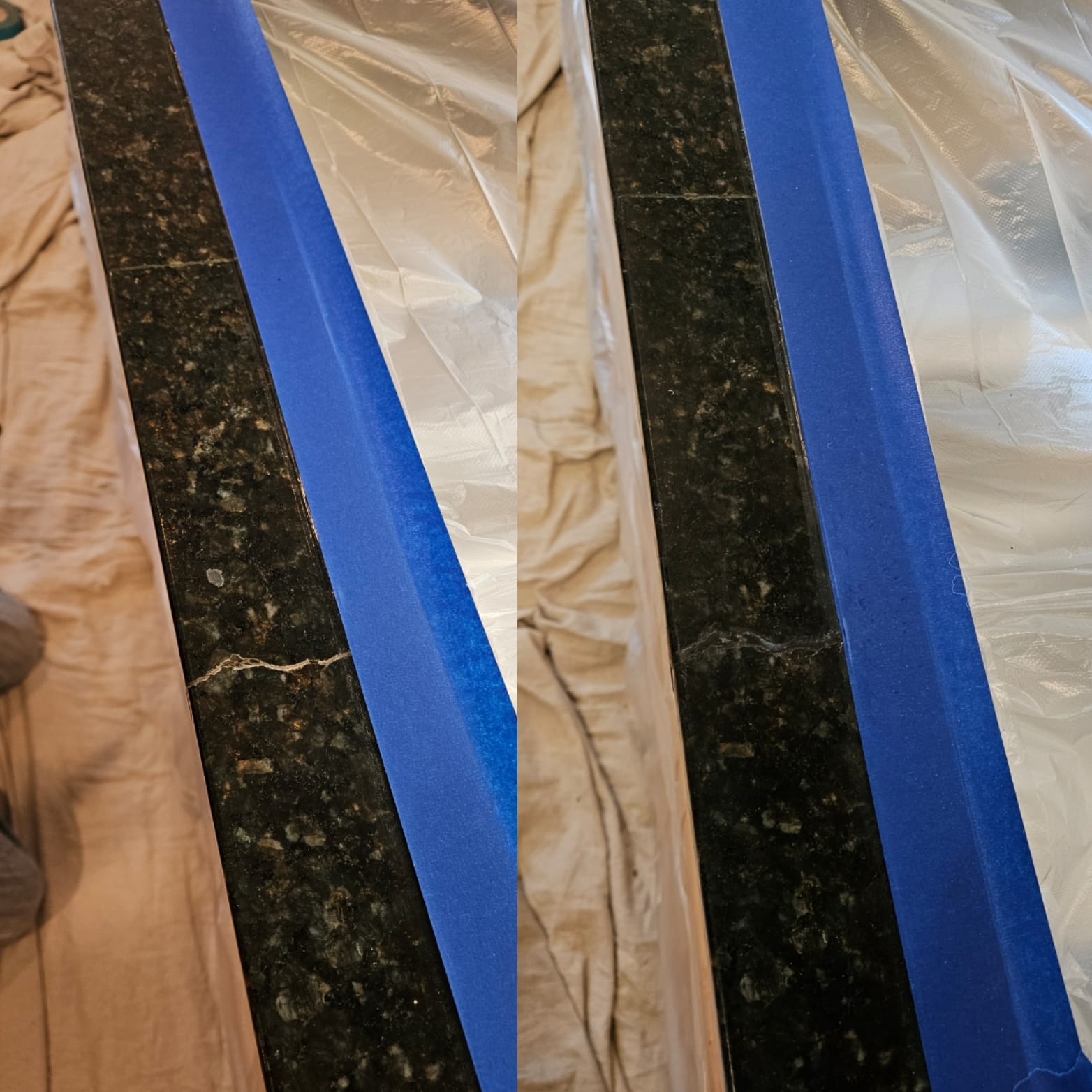 Edge Crack Repair - Before & After