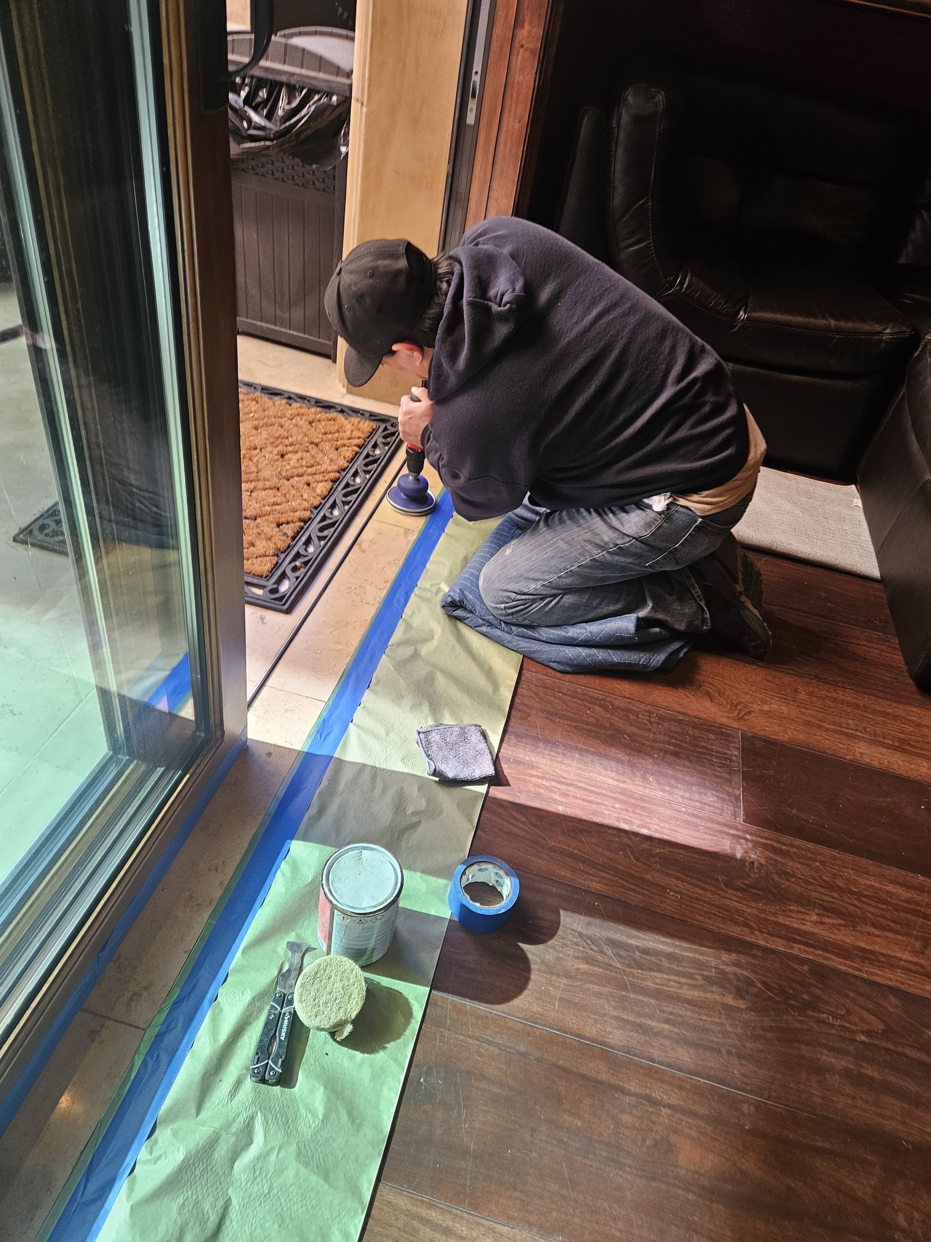 Stone Threshold Repair