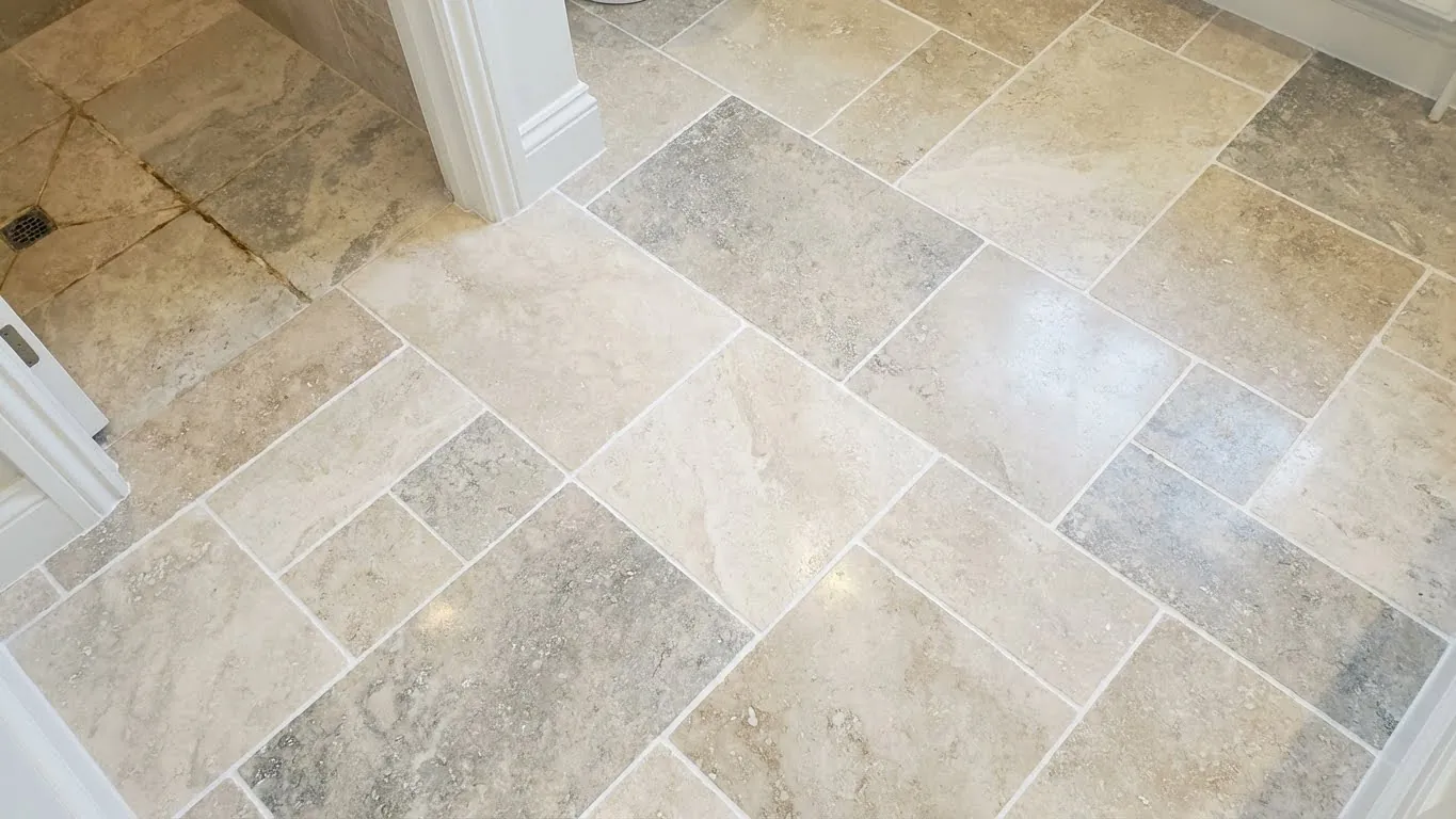 Grout Repair & Recoloring